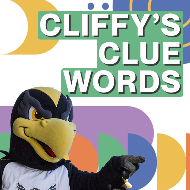 Cliffy clue words poster